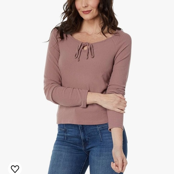 Lucky brand lace up knit top - Picture 7 of 9